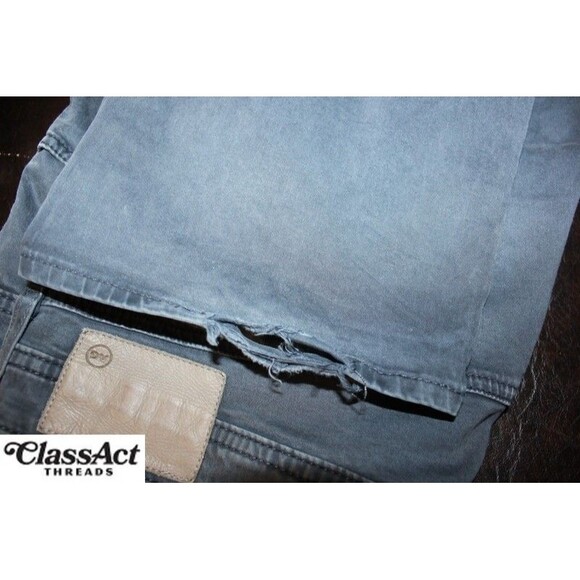 AG Adriano Goldschmied Pants Gray The Graduate Tailored Leg Stretch 38 X 34 - Picture 2 of 7